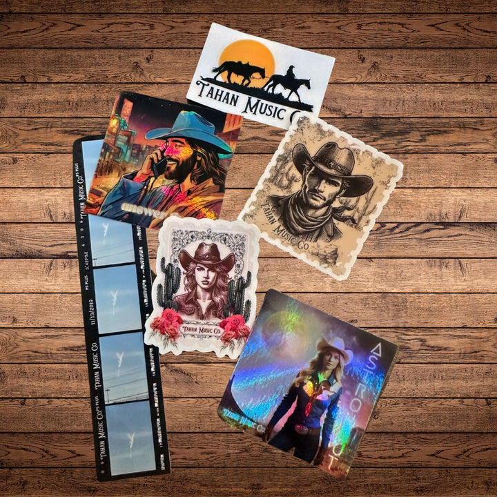 Tahan Music Co. Sticker Pack – Bold, Clear,  Built for the Brave