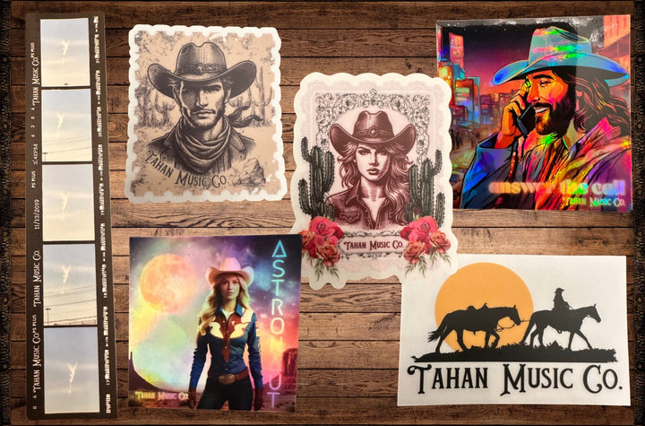 Tahan Music Co. Sticker Pack – Bold, Clear,  Built for the Brave
